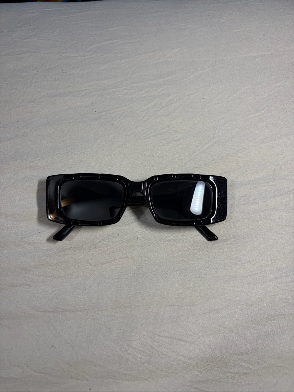 Classic Rectangular Black Sunglasses - Women Accessories